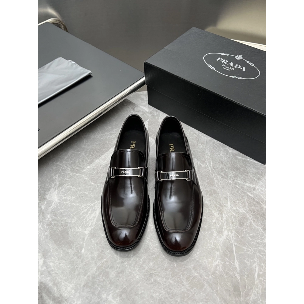 Prada leather shoes 023,PRADA SNEAKERS,Luxury Shoes