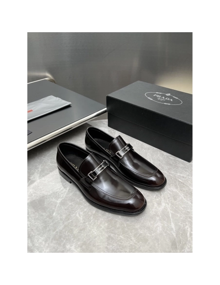 Prada leather shoes 023,PRADA SNEAKERS,Luxury Shoes