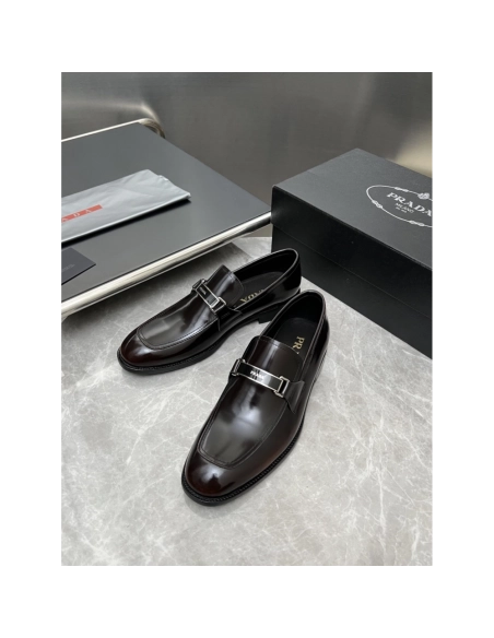 Prada leather shoes 023,PRADA SNEAKERS,Luxury Shoes