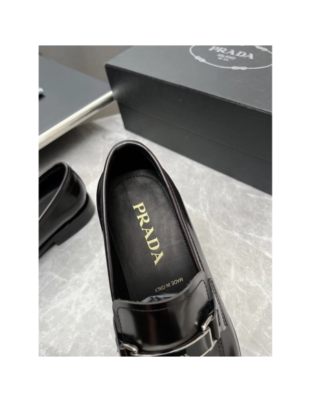 Prada leather shoes 023,PRADA SNEAKERS,Luxury Shoes