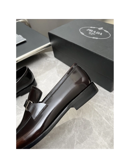 Prada leather shoes 023,PRADA SNEAKERS,Luxury Shoes