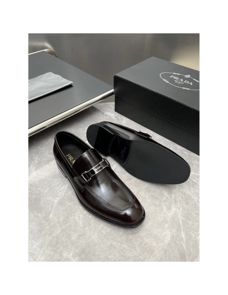 Prada leather shoes 023,PRADA SNEAKERS,Luxury Shoes