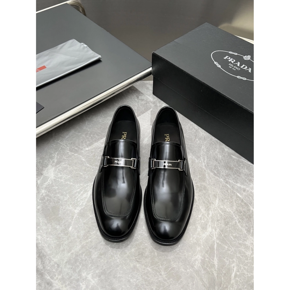 Prada leather shoes 024,PRADA SNEAKERS,Luxury Shoes