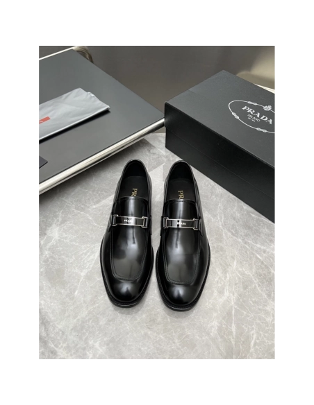 Prada leather shoes 024,PRADA SNEAKERS,Luxury Shoes