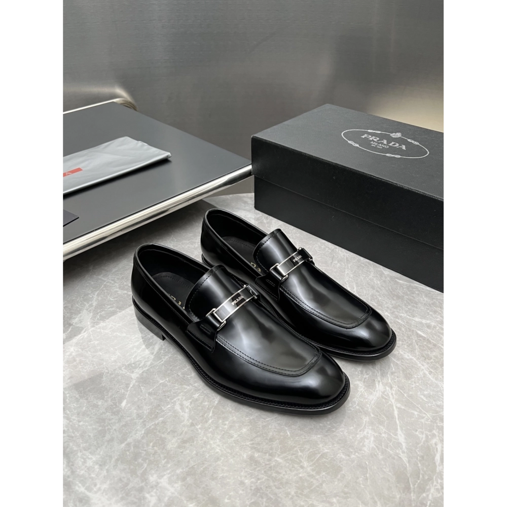 Prada leather shoes 024,PRADA SNEAKERS,Luxury Shoes