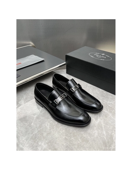 Prada leather shoes 024,PRADA SNEAKERS,Luxury Shoes