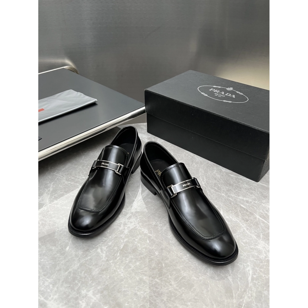 Prada leather shoes 024,PRADA SNEAKERS,Luxury Shoes