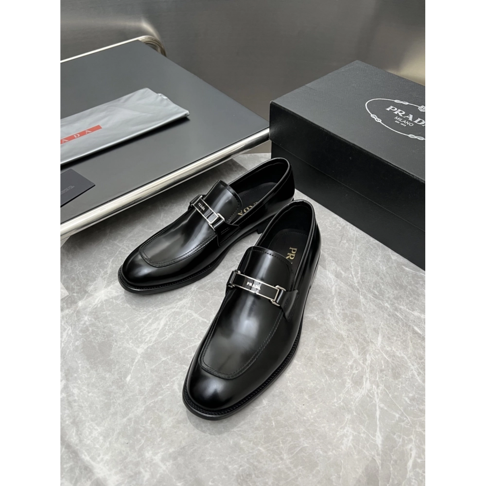 Prada leather shoes 024,PRADA SNEAKERS,Luxury Shoes
