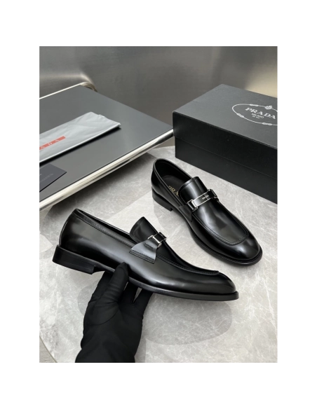 Prada leather shoes 024,PRADA SNEAKERS,Luxury Shoes