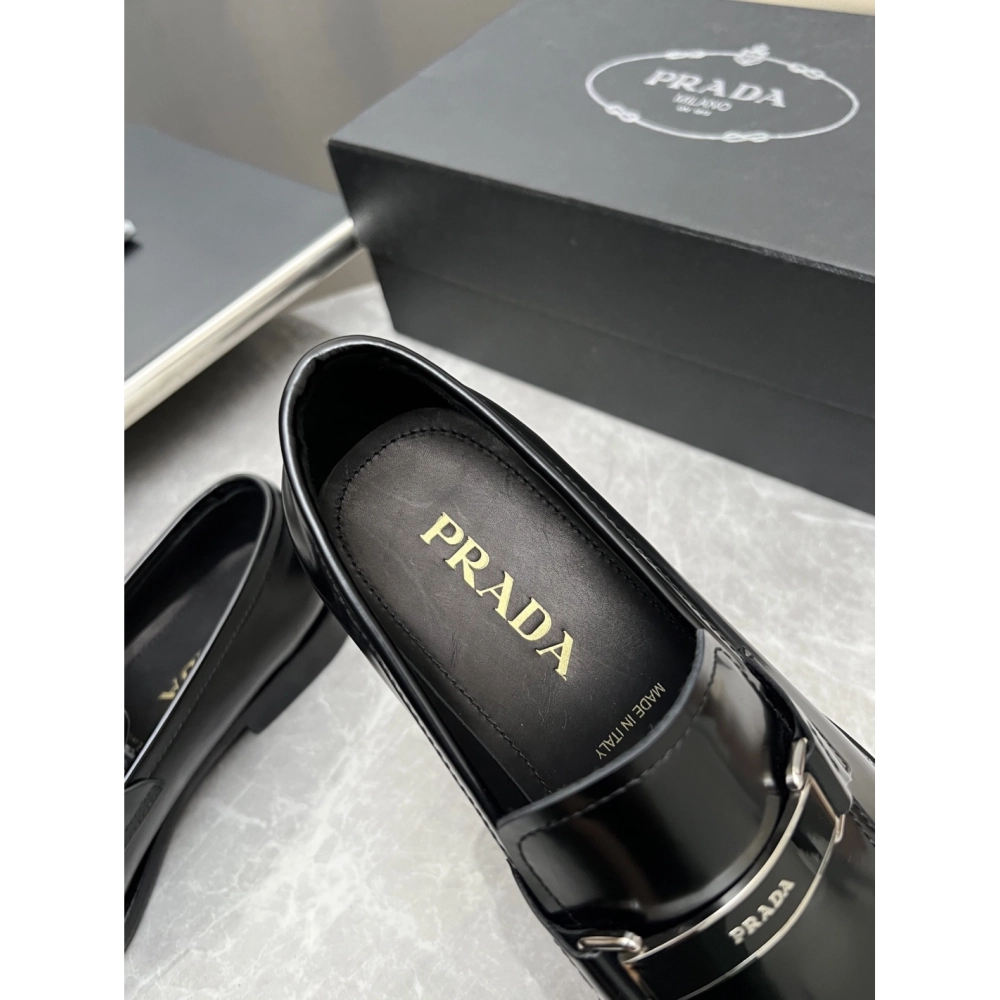 Prada leather shoes 024,PRADA SNEAKERS,Luxury Shoes