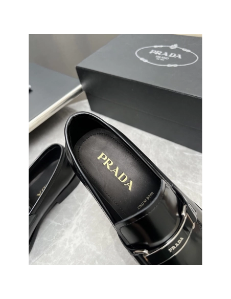 Prada leather shoes 024,PRADA SNEAKERS,Luxury Shoes