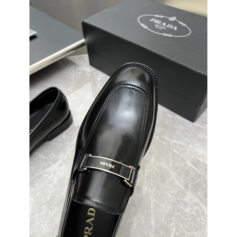 Prada leather shoes 024,PRADA SNEAKERS,Luxury Shoes