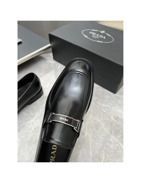 Prada leather shoes 024,PRADA SNEAKERS,Luxury Shoes