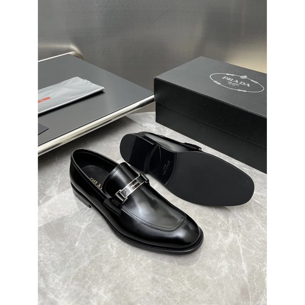Prada leather shoes 024,PRADA SNEAKERS,Luxury Shoes