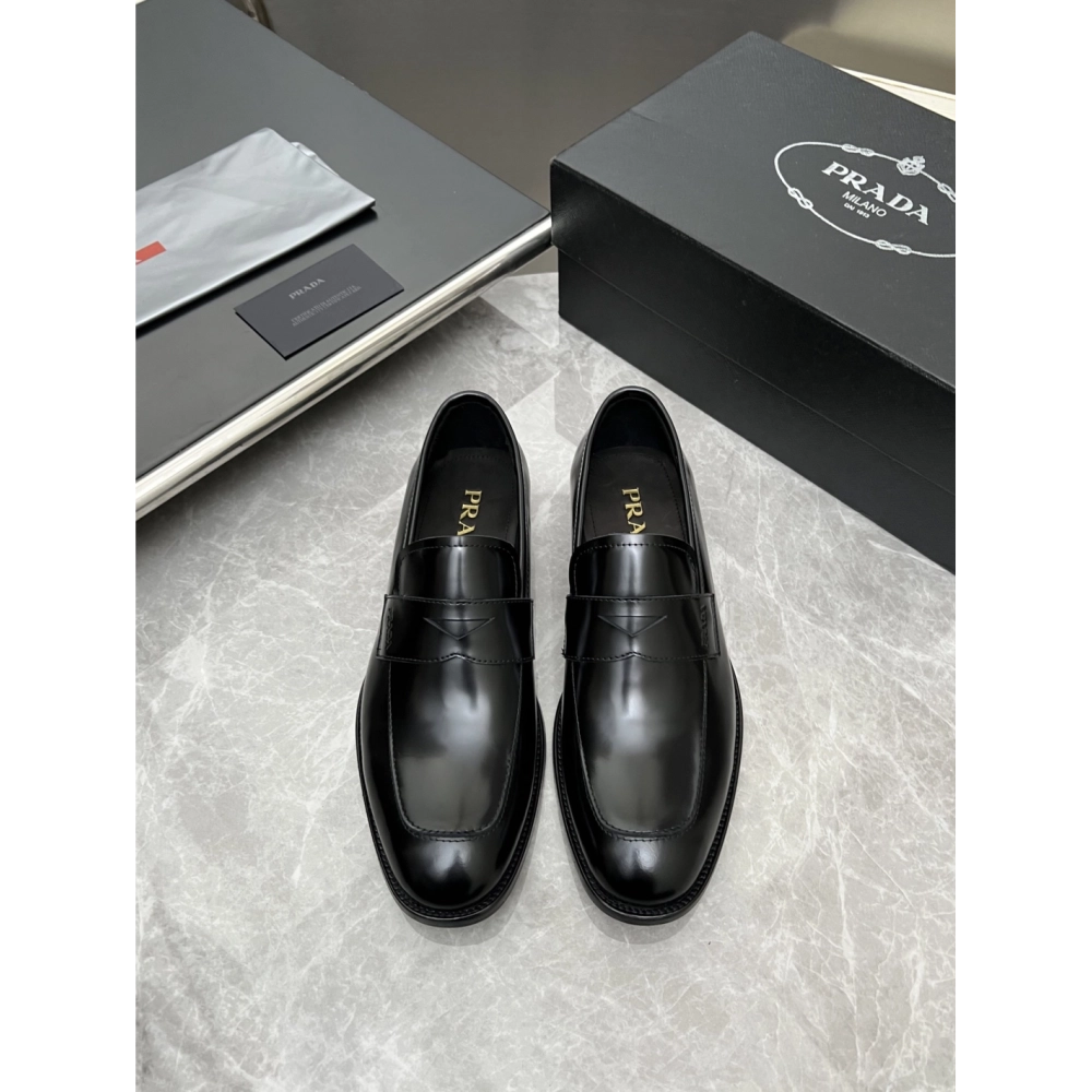 Prada leather shoes 025,PRADA SNEAKERS,Luxury Shoes