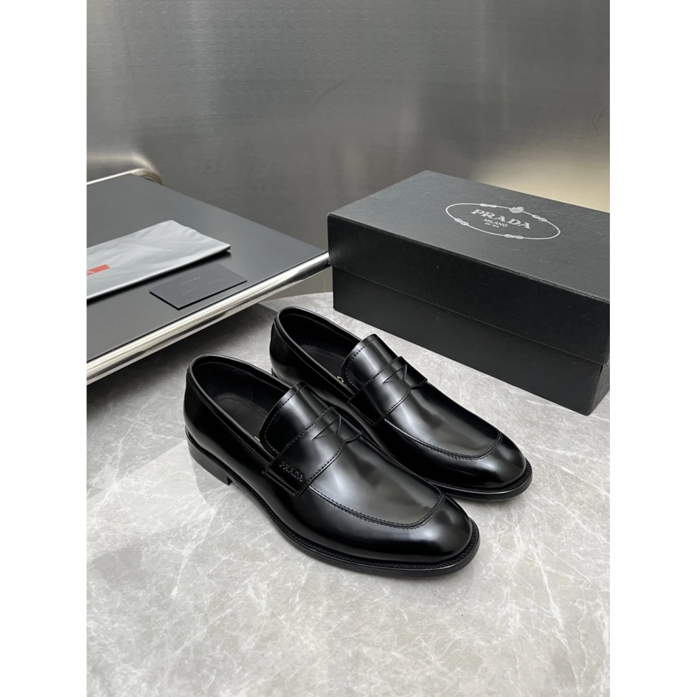Prada leather shoes 025,PRADA SNEAKERS,Luxury Shoes