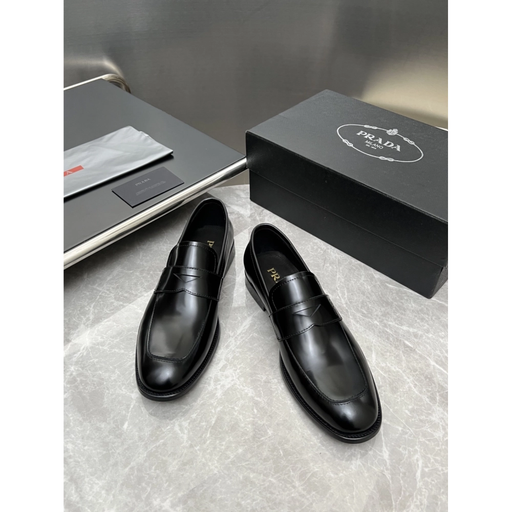 Prada leather shoes 025,PRADA SNEAKERS,Luxury Shoes