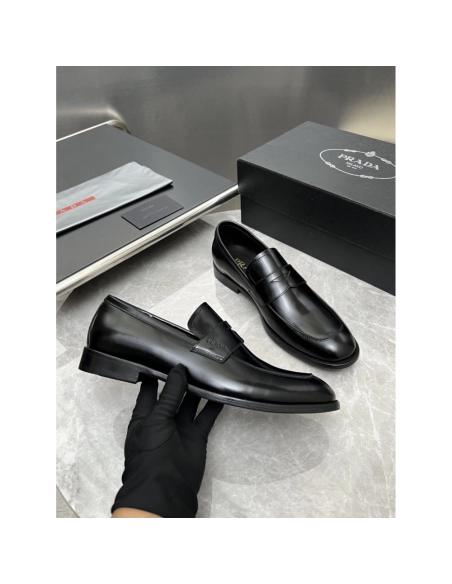 Prada leather shoes 025,PRADA SNEAKERS,Luxury Shoes