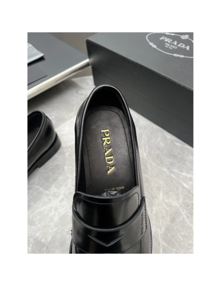 Prada leather shoes 025,PRADA SNEAKERS,Luxury Shoes