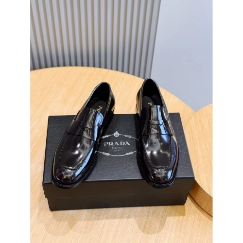 Prada leather shoes 030,PRADA SNEAKERS,Luxury Shoes