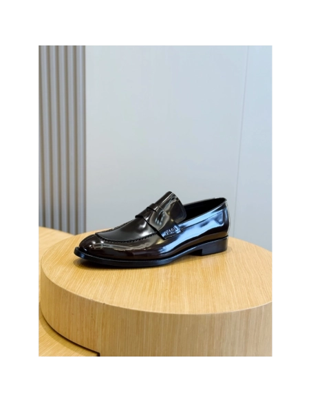 Prada leather shoes 030,PRADA SNEAKERS,Luxury Shoes
