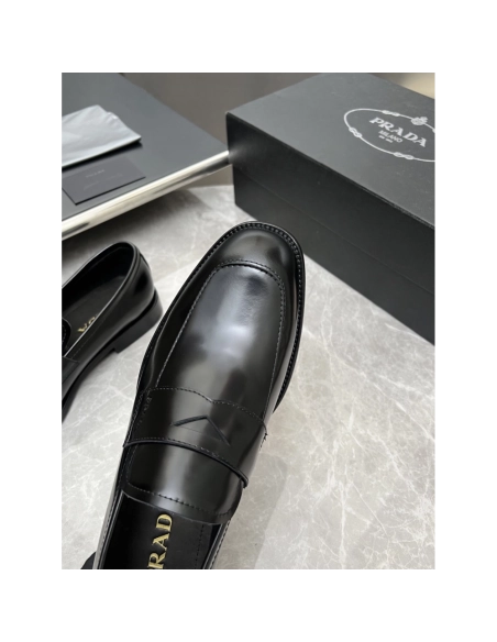 Prada leather shoes 025,PRADA SNEAKERS,Luxury Shoes