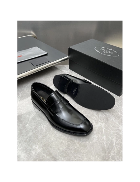 Prada leather shoes 025,PRADA SNEAKERS,Luxury Shoes