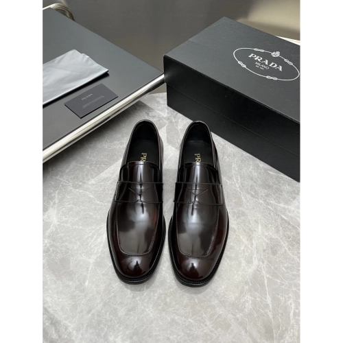 Prada leather shoes 026,PRADA SNEAKERS,Luxury Shoes