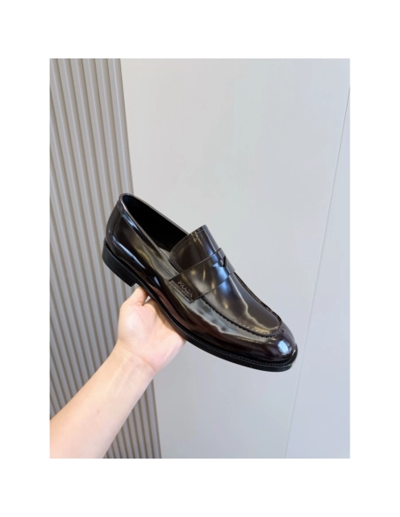 Prada leather shoes 030,PRADA SNEAKERS,Luxury Shoes