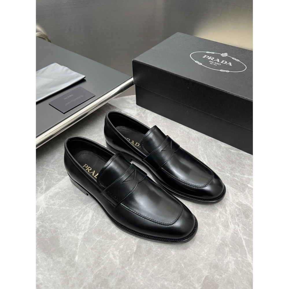 Prada leather shoes 027,PRADA SNEAKERS,Luxury Shoes