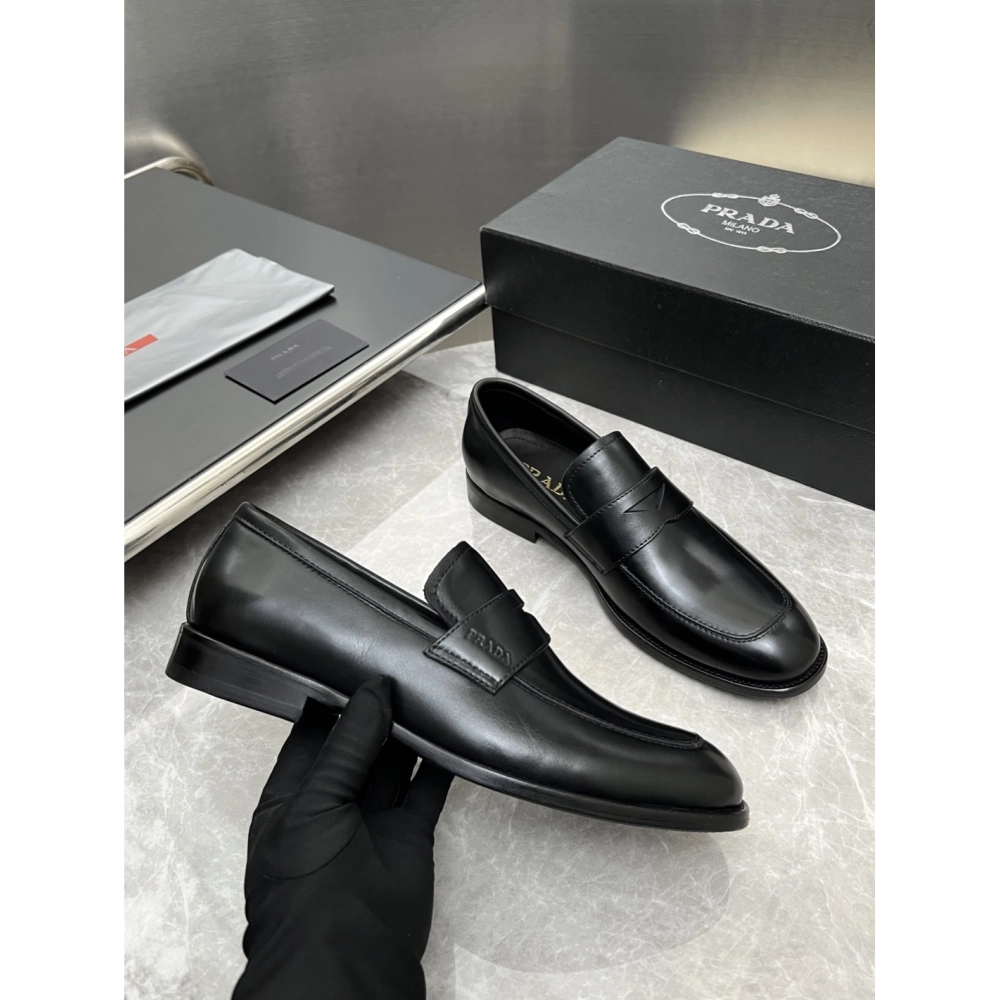 Prada leather shoes 027,PRADA SNEAKERS,Luxury Shoes