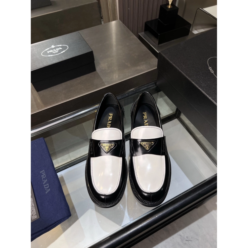 Prada leather shoes 032,PRADA SNEAKERS,Luxury Shoes