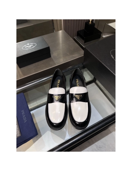 Prada leather shoes 032,PRADA SNEAKERS,Luxury Shoes