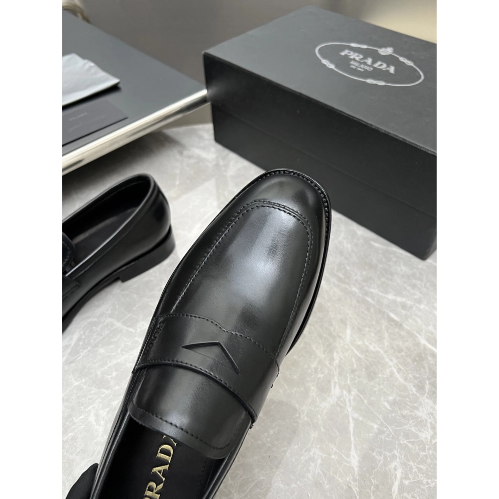 Prada leather shoes 027,PRADA SNEAKERS,Luxury Shoes