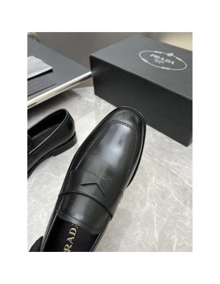 Prada leather shoes 027,PRADA SNEAKERS,Luxury Shoes