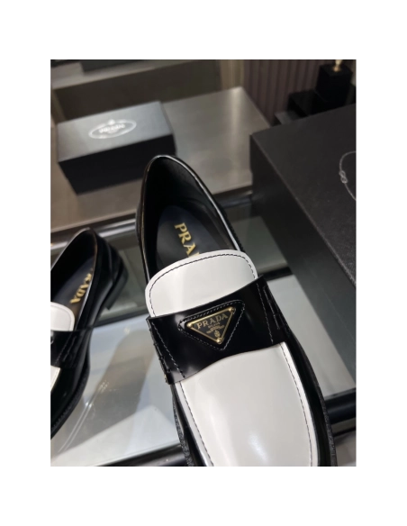 Prada leather shoes 032,PRADA SNEAKERS,Luxury Shoes