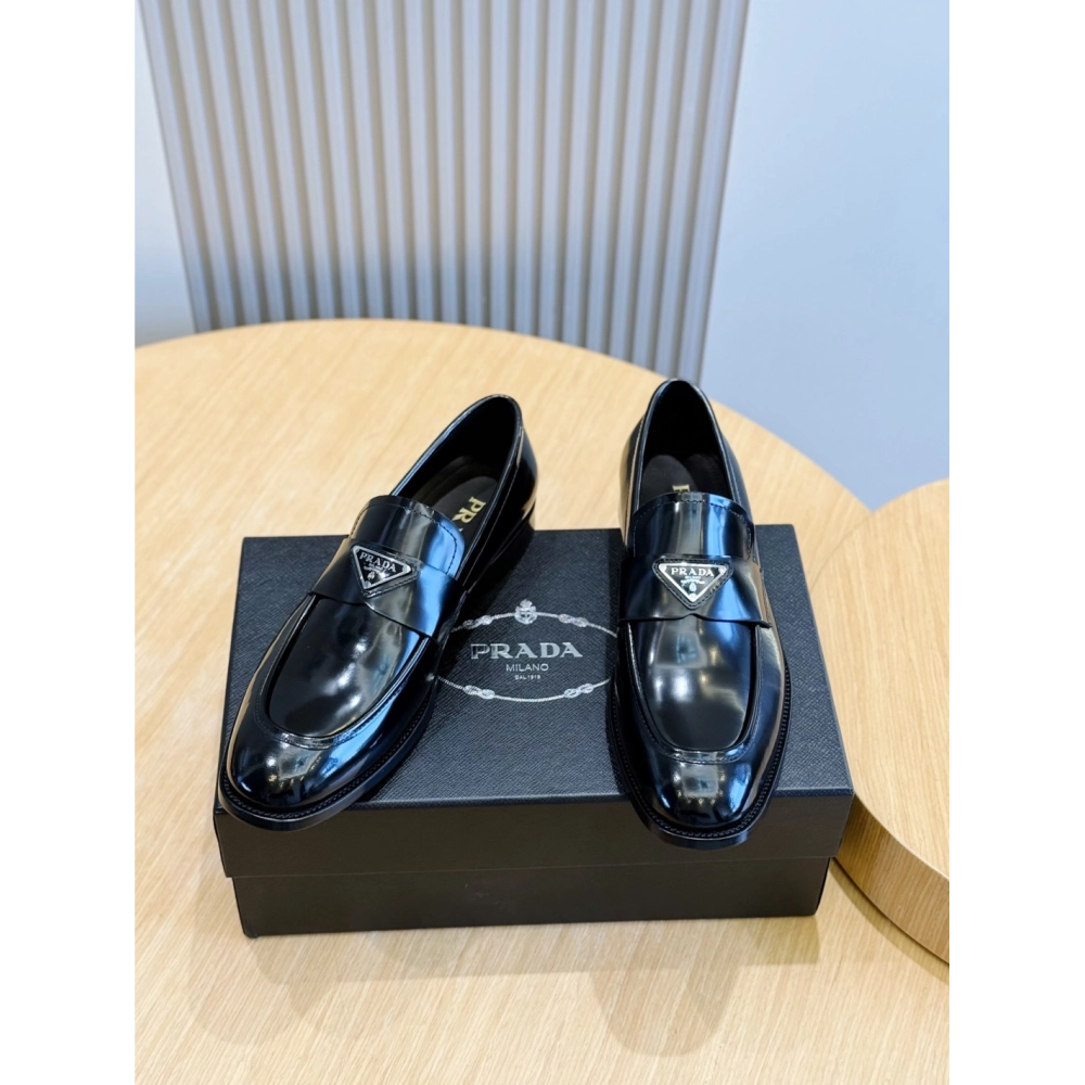 Prada leather shoes 028,PRADA SNEAKERS,Luxury Shoes