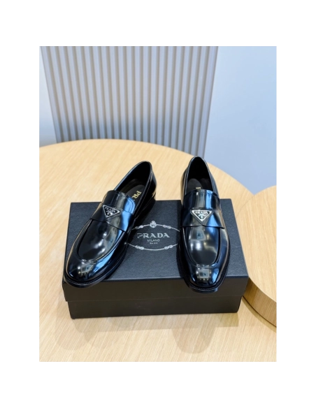 Prada leather shoes 028,PRADA SNEAKERS,Luxury Shoes