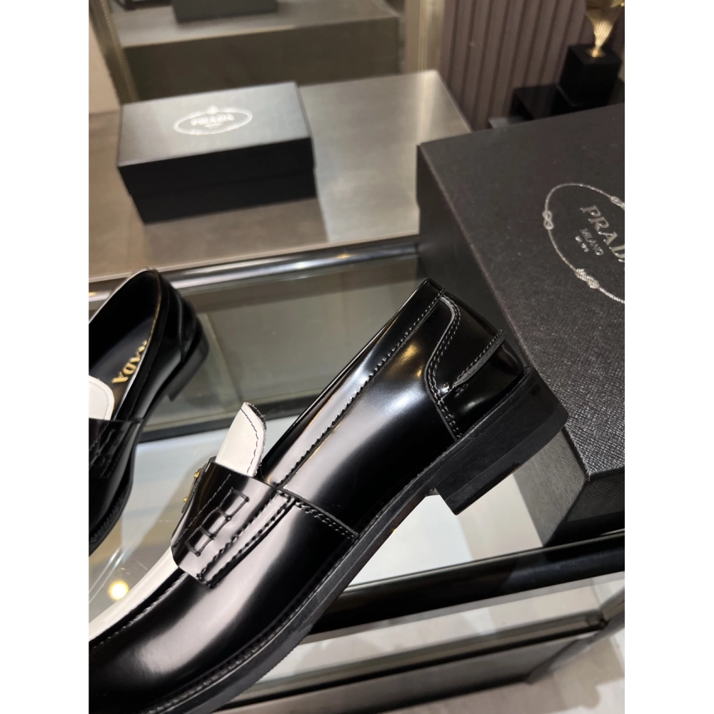 Prada leather shoes 032,PRADA SNEAKERS,Luxury Shoes