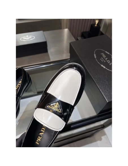 Prada leather shoes 032,PRADA SNEAKERS,Luxury Shoes