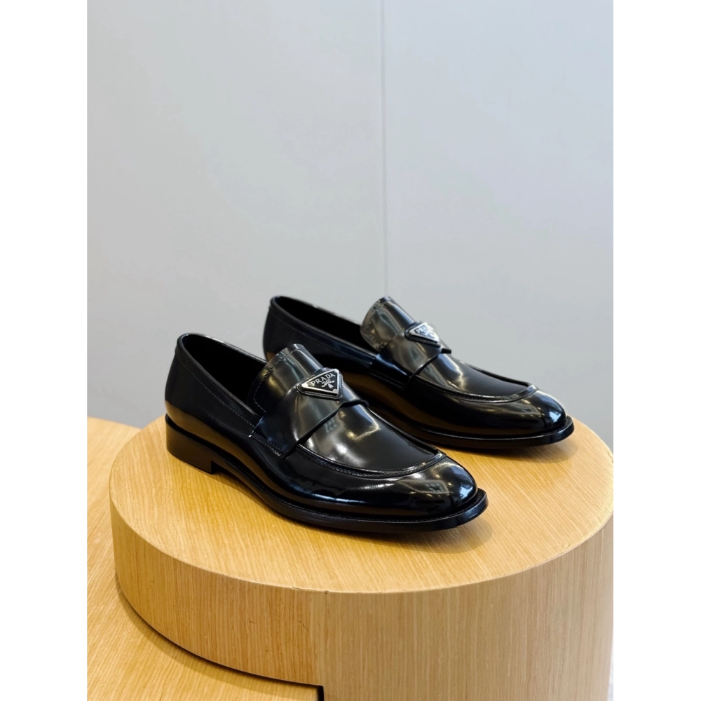 Prada leather shoes 028,PRADA SNEAKERS,Luxury Shoes
