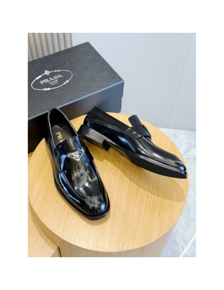 Prada leather shoes 028,PRADA SNEAKERS,Luxury Shoes