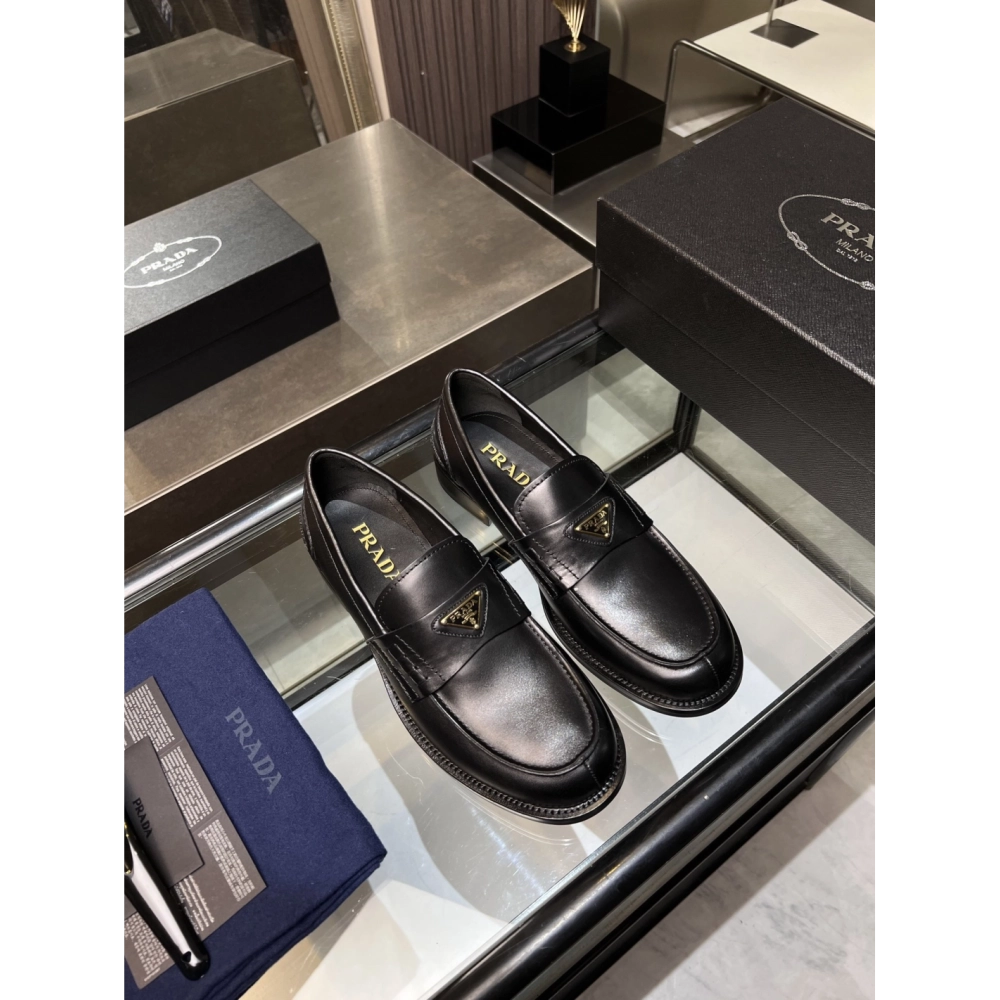 Prada leather shoes 033,PRADA SNEAKERS,Luxury Shoes
