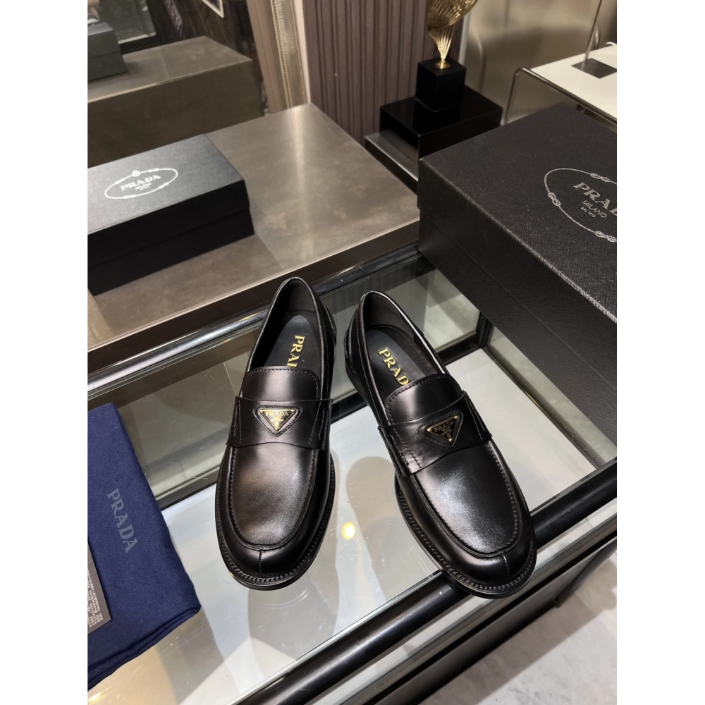 Prada leather shoes 033,PRADA SNEAKERS,Luxury Shoes