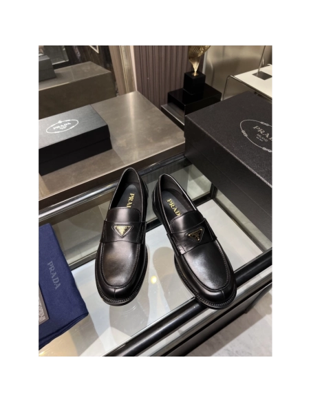Prada leather shoes 033,PRADA SNEAKERS,Luxury Shoes