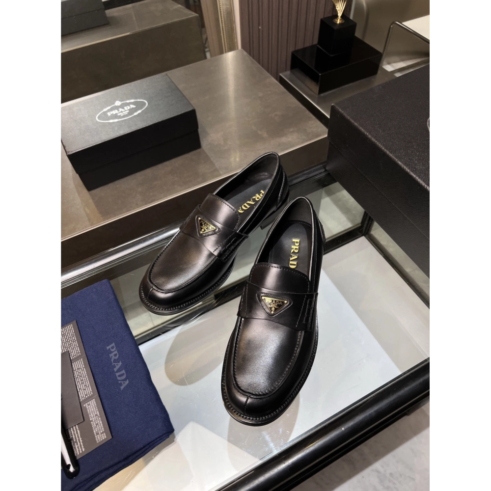 Prada leather shoes 033,PRADA SNEAKERS,Luxury Shoes