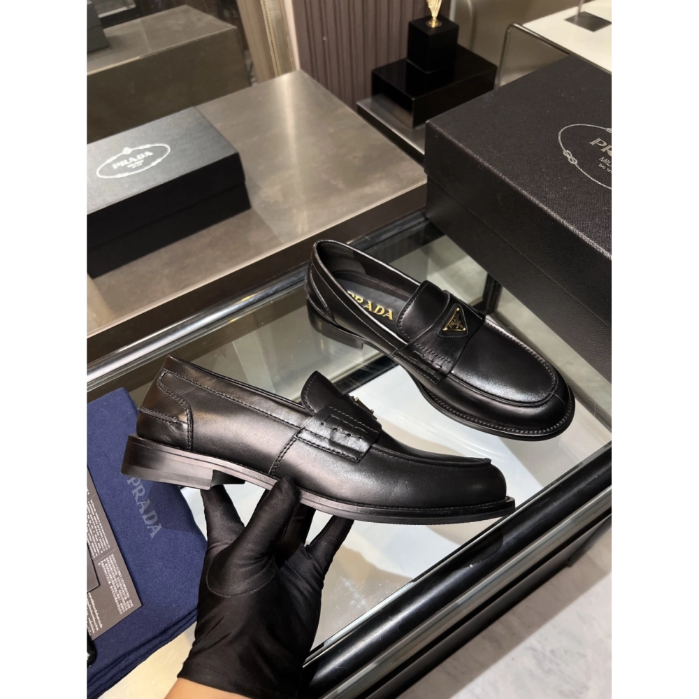 Prada leather shoes 033,PRADA SNEAKERS,Luxury Shoes