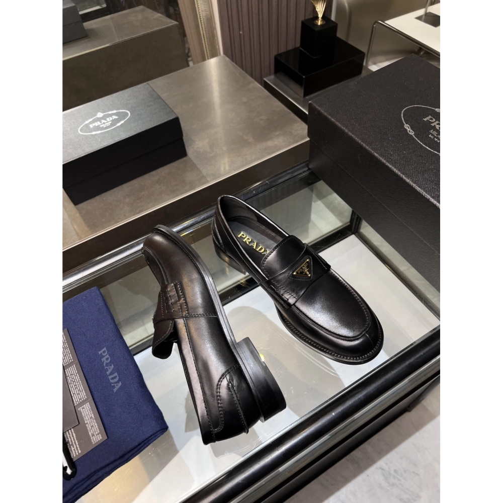 Prada leather shoes 033,PRADA SNEAKERS,Luxury Shoes