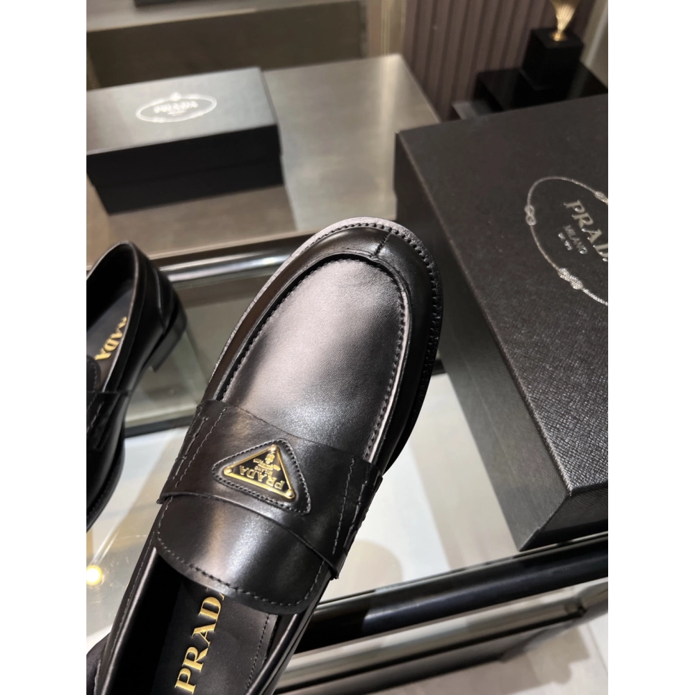 Prada leather shoes 033,PRADA SNEAKERS,Luxury Shoes