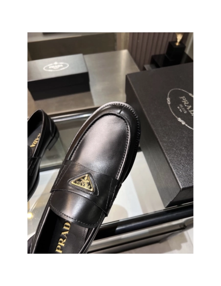 Prada leather shoes 033,PRADA SNEAKERS,Luxury Shoes